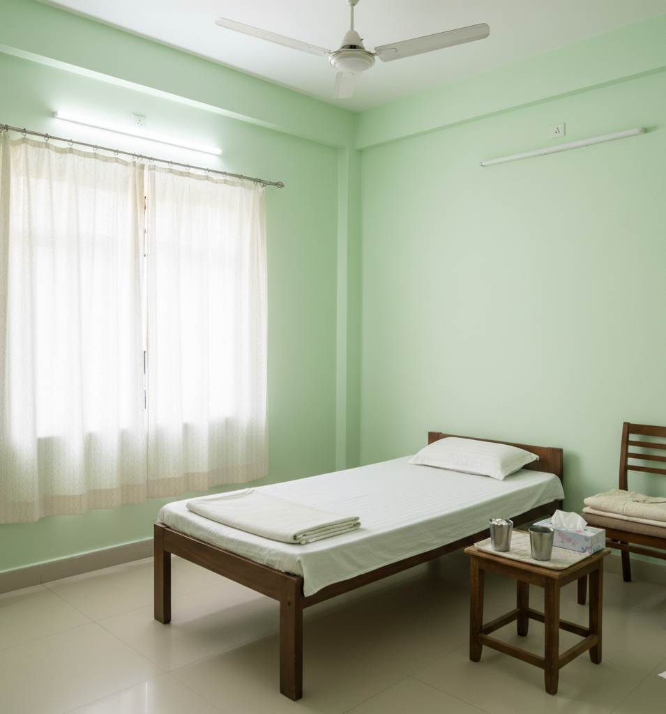 Comfortable Ayurveda Treatment Rooms